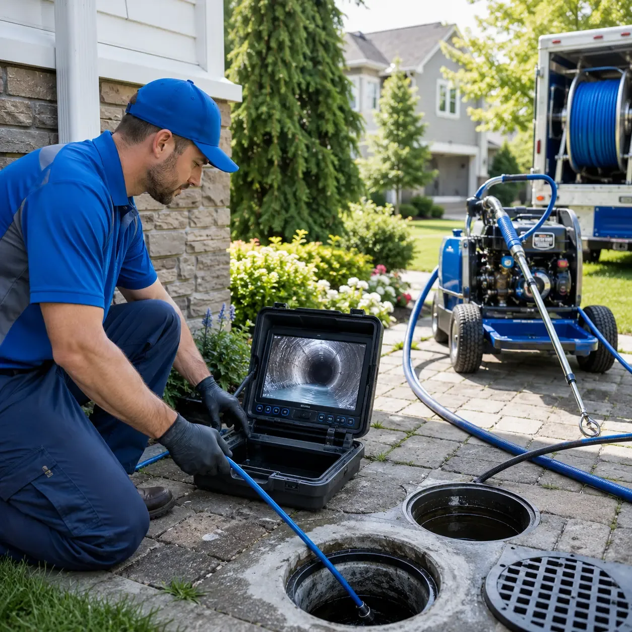 Outdoor drain cleaning professionals serving Franklin, KS